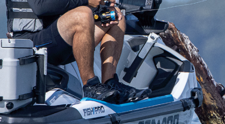 Angled Gunwale Footrests
